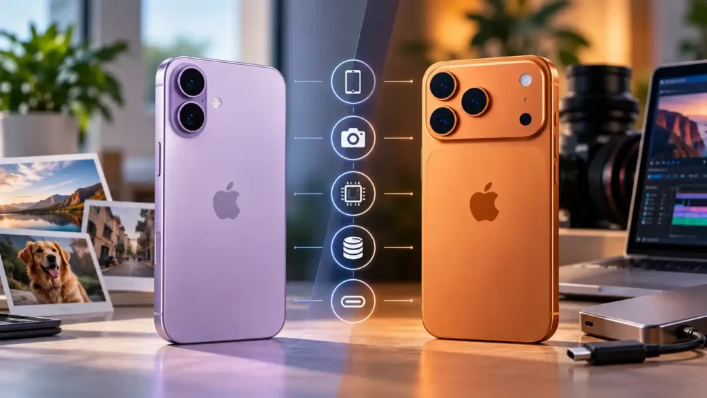 різниця між iPhone 17 і 17 Pro